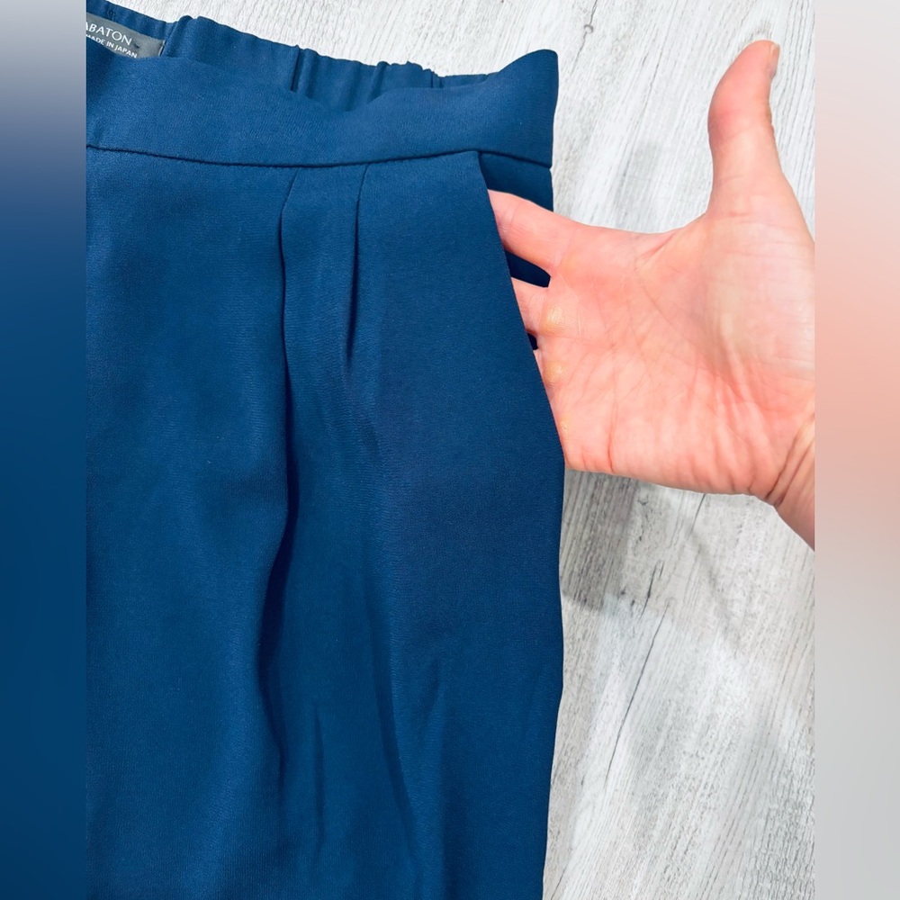 Aritzia Babaton Navy Cohen Cropped Ankle Pant Size 6 - Picture 7 of 10
